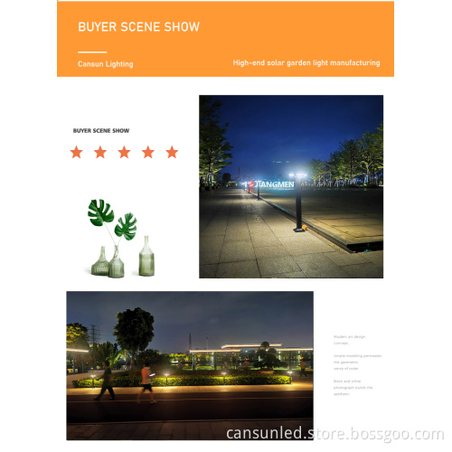 IP65 Waterproof Aluminum Solar LED Garden Light